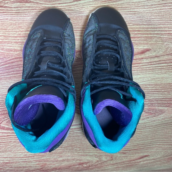 JORDAN 13 GS ULTRA VIOLET TEAL Sneakers 7 Youth - Picture 6 of 9